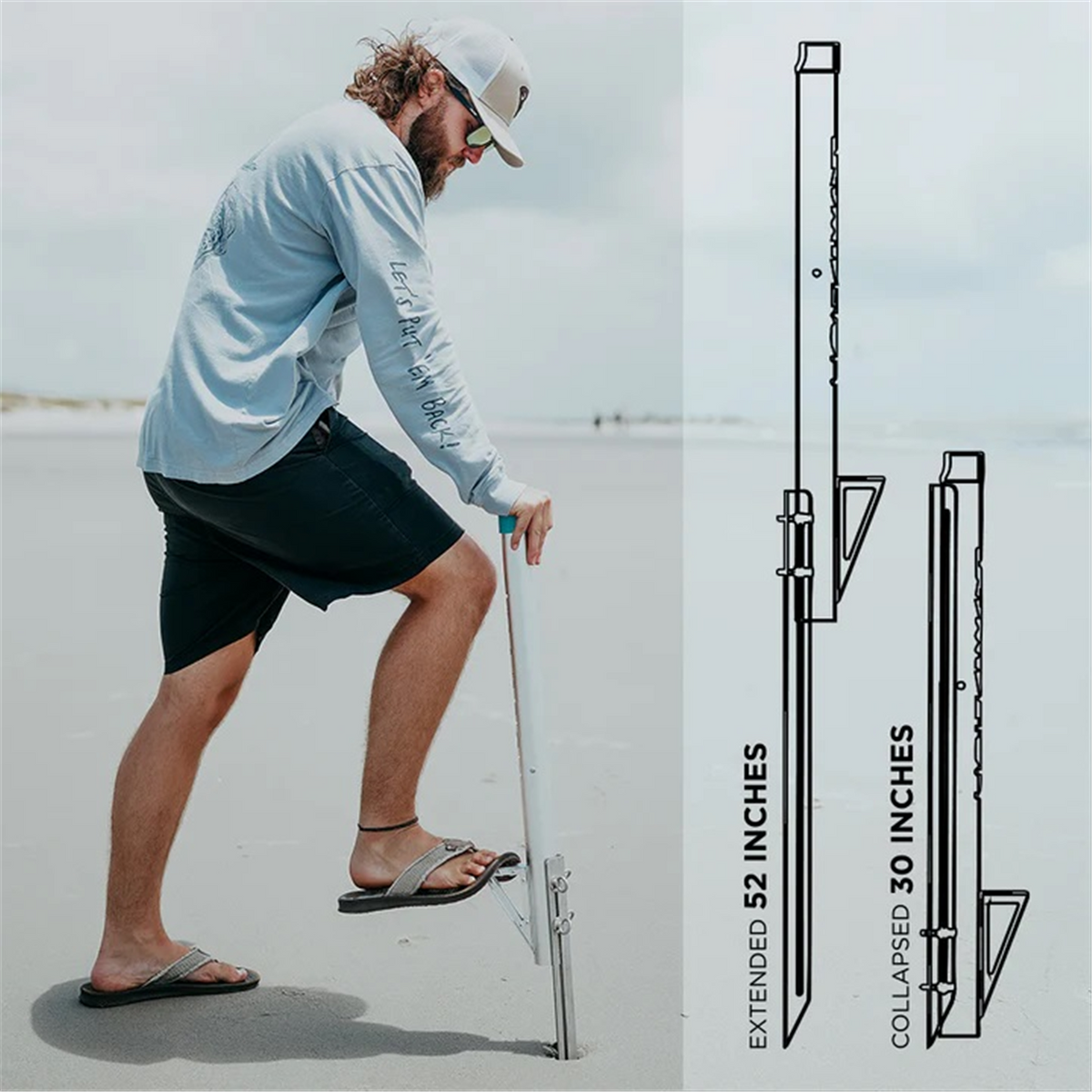 Toadfish Toadfish Stowaway Collapsible Stainless Beach Surf Spike