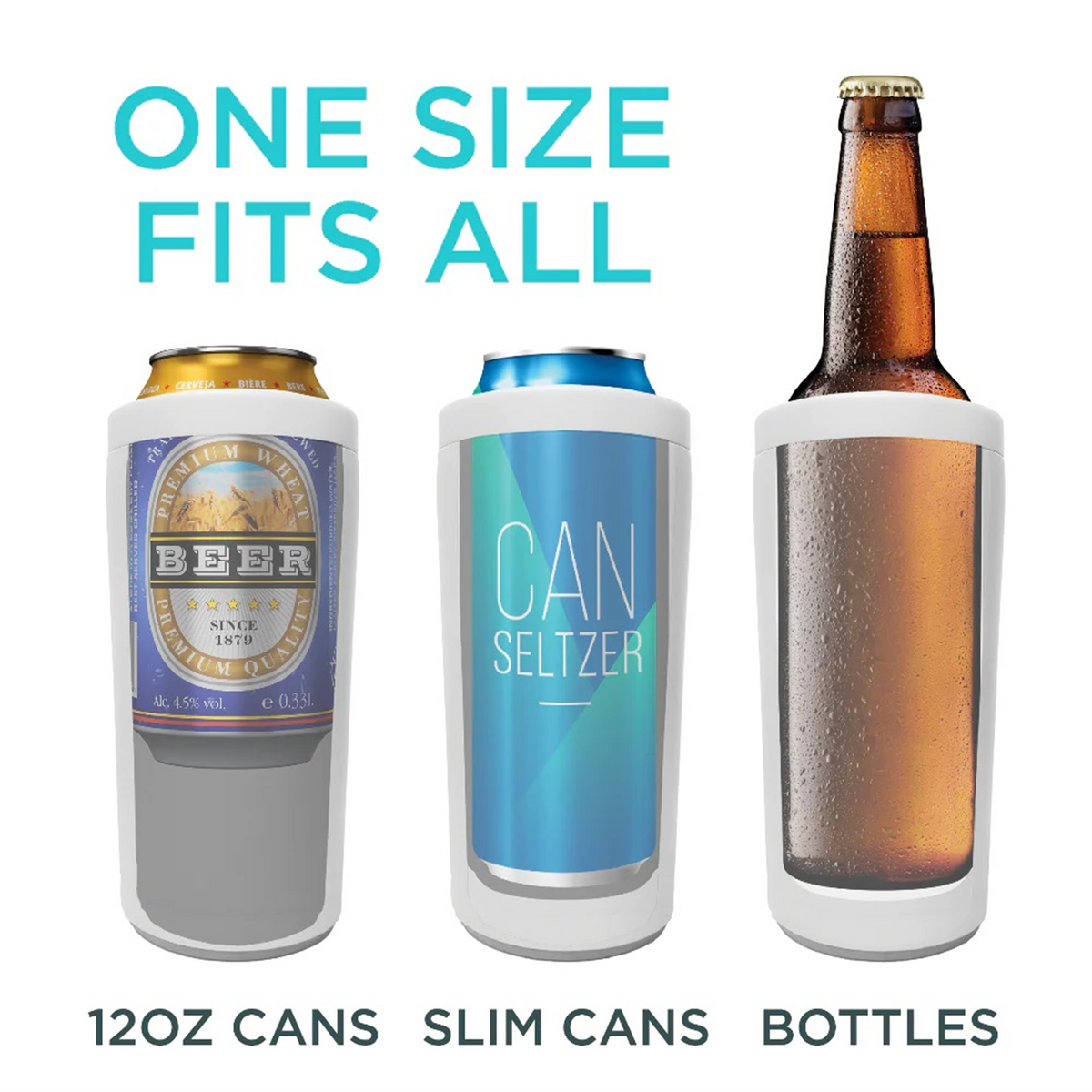 Toadfish Toadfish Universal Non Tipping 12oz Can Cooler 2.0