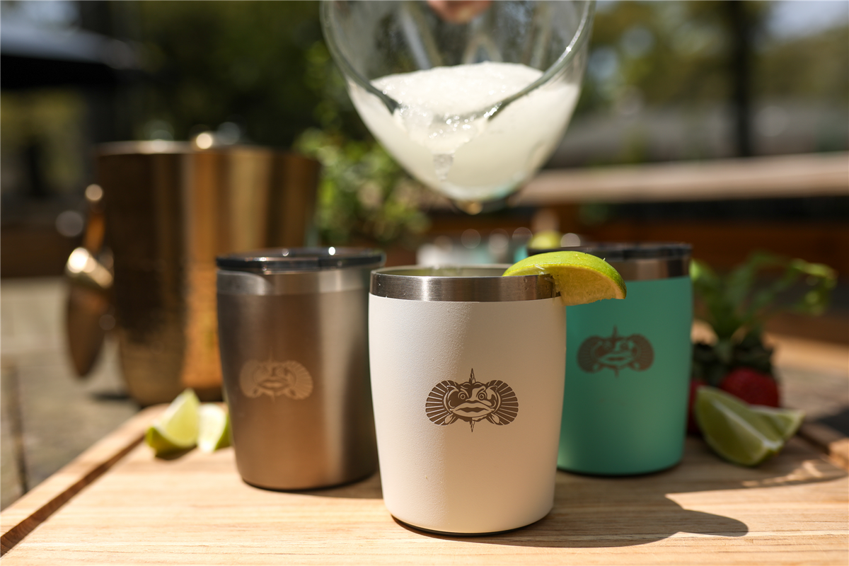 Toadfish Toadfish Non-tipping 10oz Insulated Stainless Steel Rocks Tumbler With Easy Slide Lid