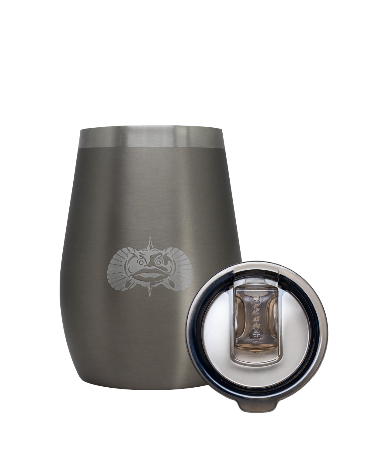 Toadfish Toadfish Non-tipping 10oz Insulated Stainless Steel Wine Tumbler With Easy Slide Lid