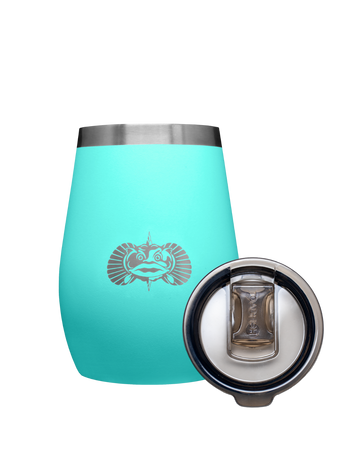 Toadfish Toadfish Non-tipping 10oz Insulated Stainless Steel Wine Tumbler With Easy Slide Lid